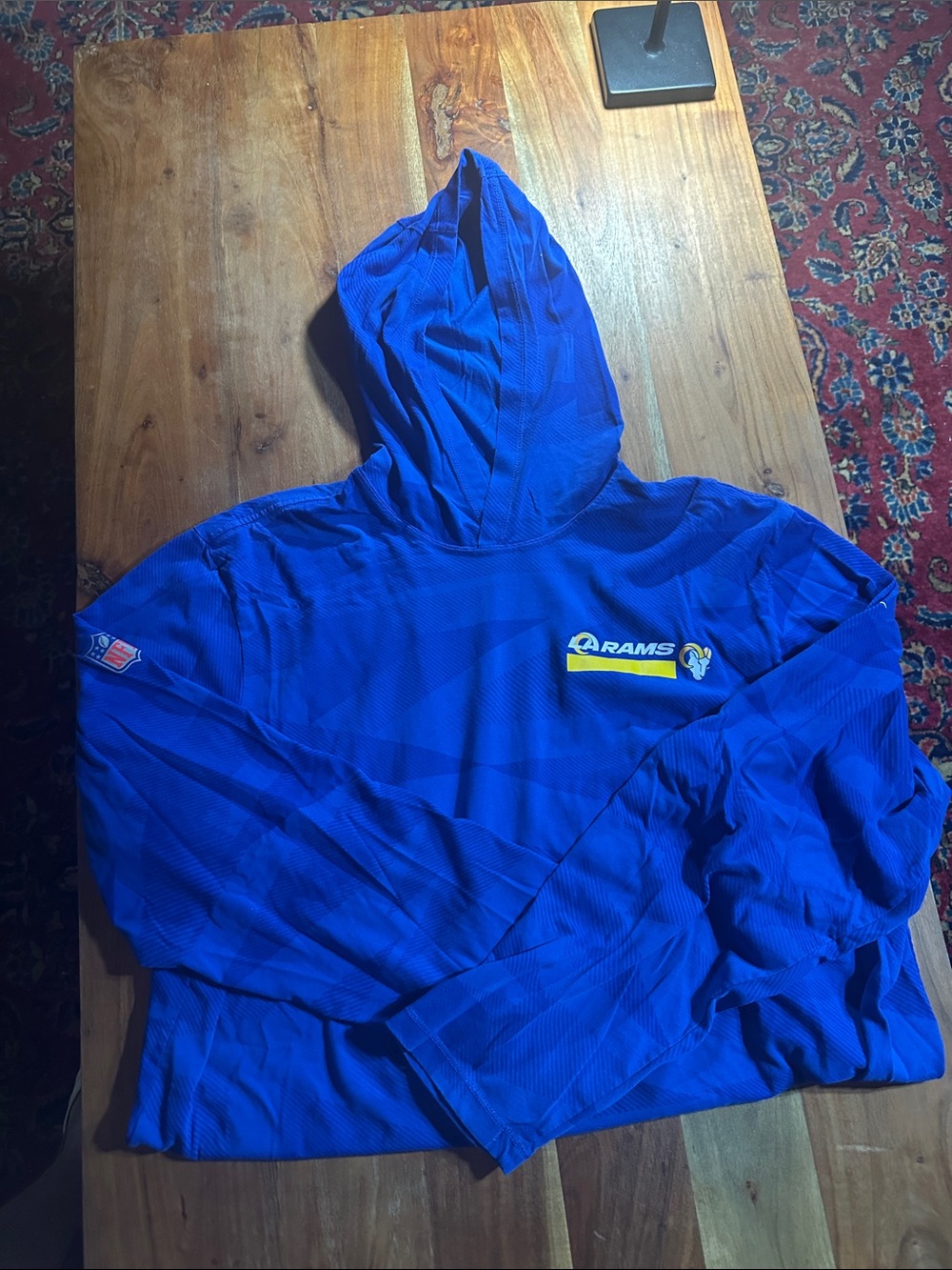 LA Rams NFL Blue Pullover Nike Hoodie